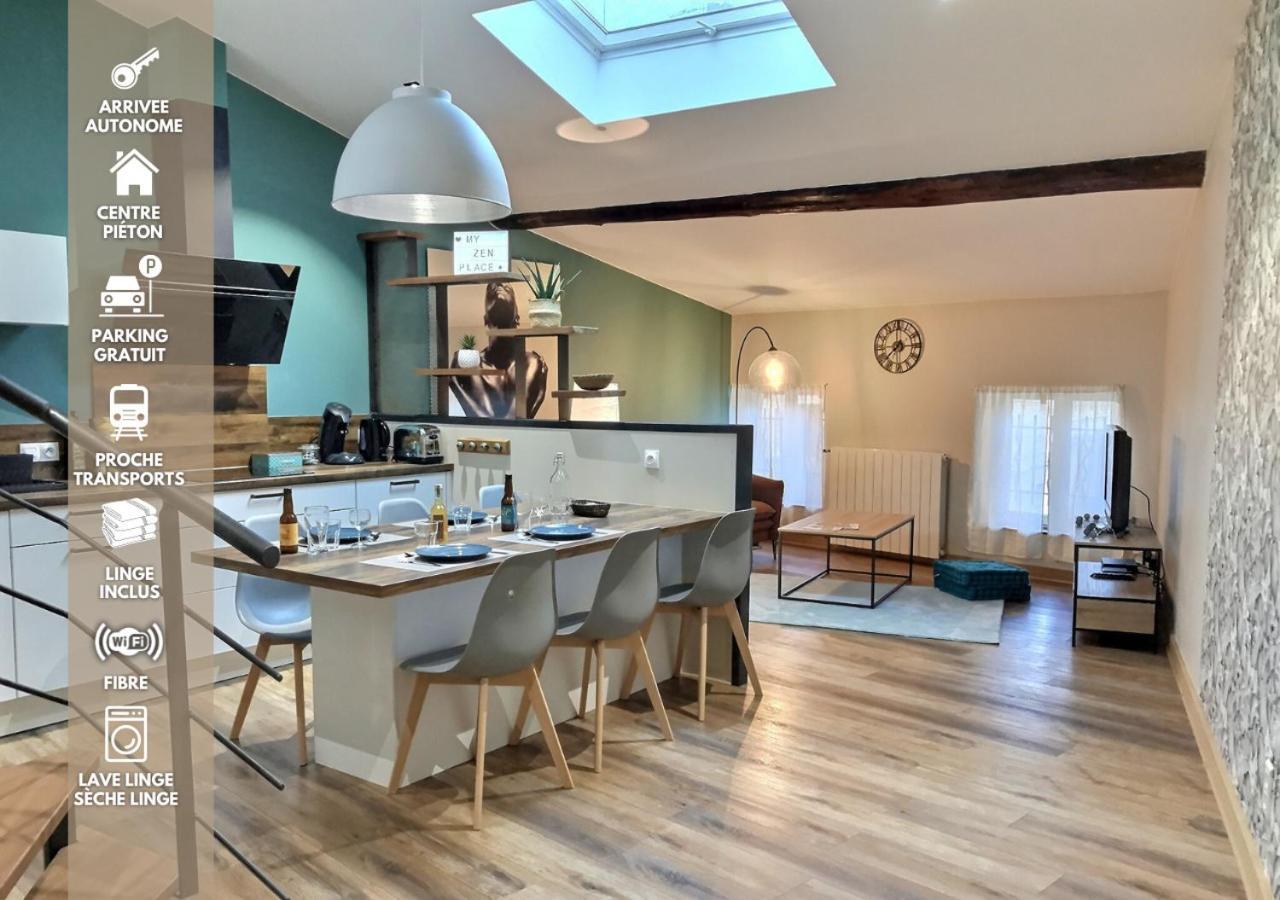 Myzenplace - Duplex 100M2 Cosy, Atypique, Situation Ideale, Parking Montelimar Bagian luar foto