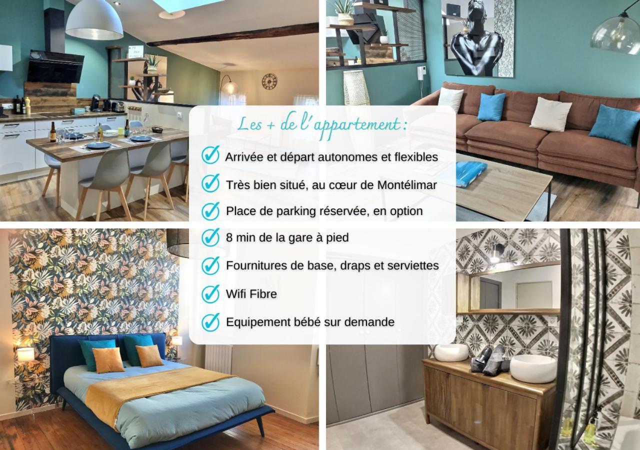 Myzenplace - Duplex 100M2 Cosy, Atypique, Situation Ideale, Parking Montelimar Bagian luar foto